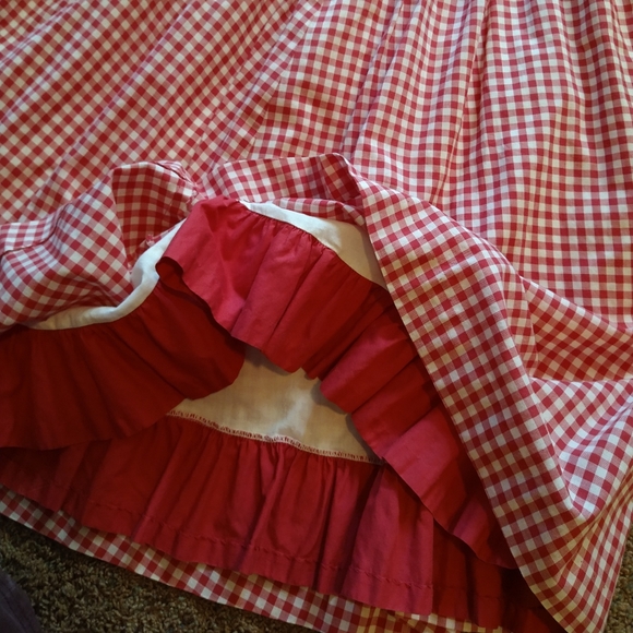 1950's GINGHAM MIDI SKIRT 50's sid harris S - Picture 8 of 9